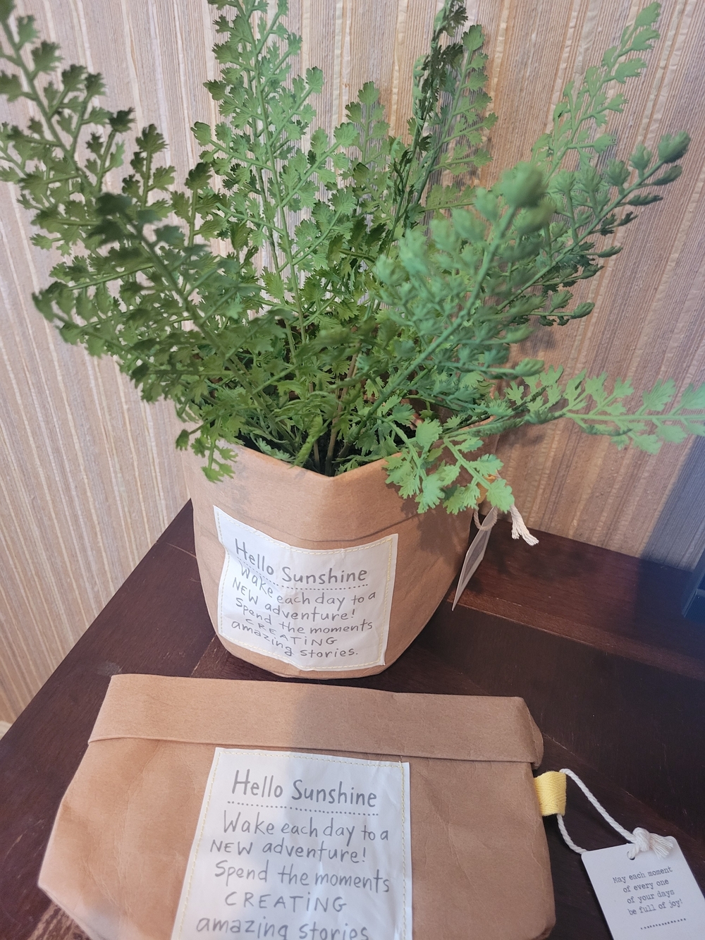 Hello Sunshine Planter Bags Set Of Two NWT